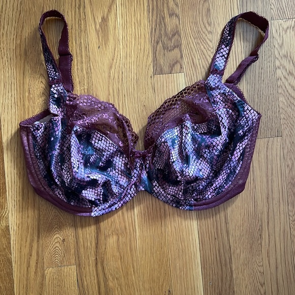 Elomi Donna Plus Size Lucie Brasiliana Brief - Slip Vita Media In Pizzo Leopardato E Stampa Floreale, Taglie Forti, Comodo E Sexy